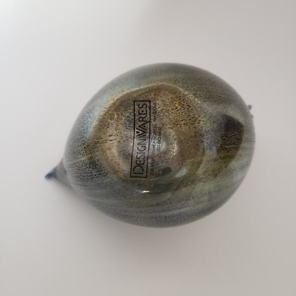 Rene Burri Mundgeblasen Blown Art Glass Chicken Figurines Lot Of 2 Charcoal - Picture 13 of 16